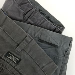Bundle of 3 mens gray cotton pants 38x30